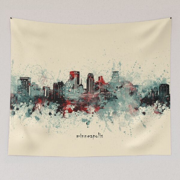 Item preview, minneapolis skyline designed and sold by BekimART2.