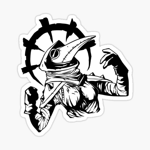 Afflicted by Plague! Sticker