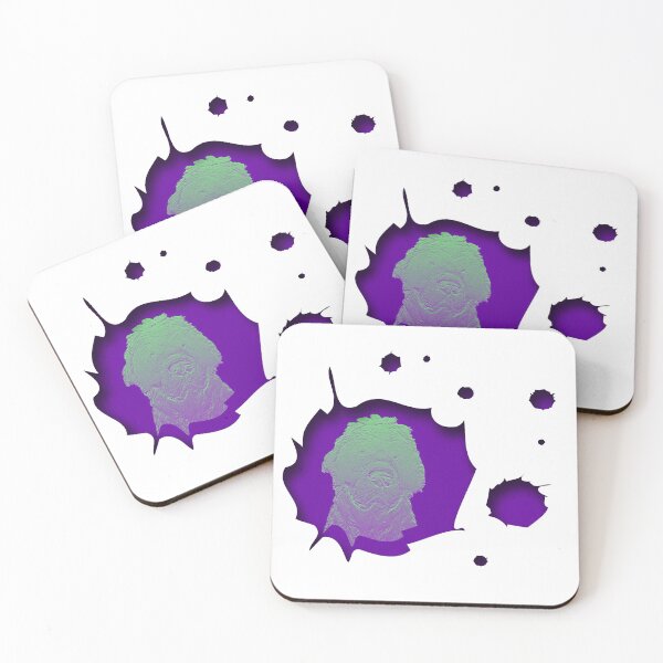 Item preview, Newfoundland dog purple designed and sold by Moonyflower.