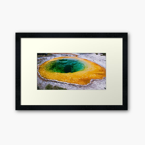 Morning Glory Pool in Yellowstone National Park, Wyoming Framed Art Print