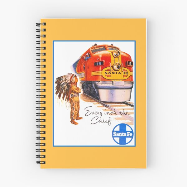 Item preview, Santa Fe Chief train streamliner ad retro vintage designed and sold by aapshop.