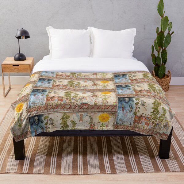 MIDSOMMAR MURAL Throw Blanket