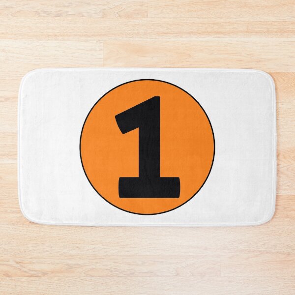 Item preview, 1 Racing Number Orange Race Car Track # designed and sold by DESTINATIONS DECAL.