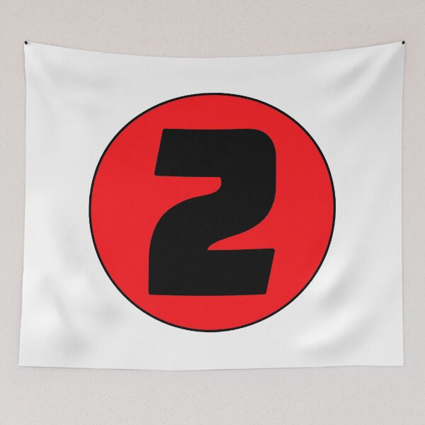 Item preview, 2 Racing Number Red Race Car Track # designed and sold by DESTINATIONS DECAL.