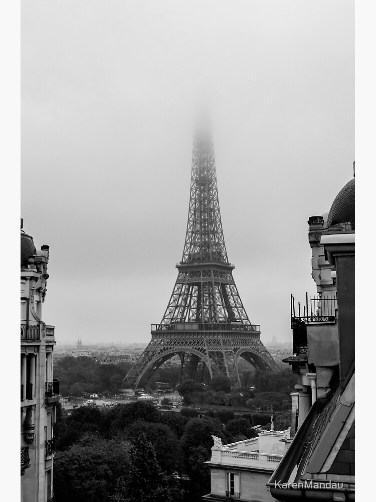 Canvas Eiffel Tower hidden 2024 by fog