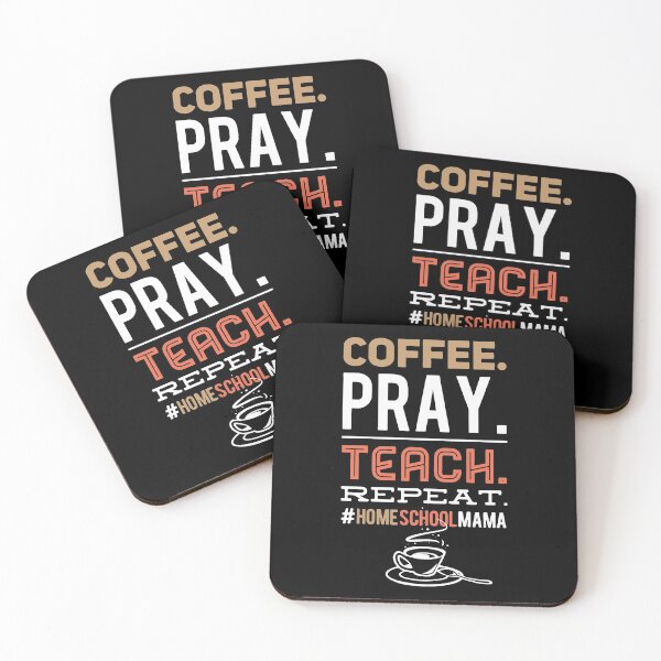 Artikelvorschau, auf der Suche nach Homeschool Curriculum Homeschooling Life Homeschool Mom Designs? Geben Sie eine Erklärung mit diesem Coffee Pray Teach Repeat HomeSchoolMama T-Shirt ab. Macht ein großes Geschenk für die Homeschool-Mutter in Ihrem Leben, die lustige Ho entworfen und verkauft von Betsytiptoe.
