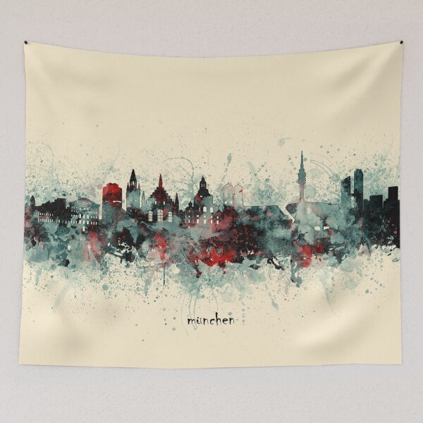 Item preview, munich skyline designed and sold by BekimART2.