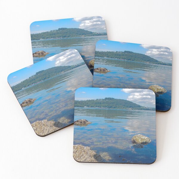 Item preview, Beach with Land in the Background designed and sold by hannahbanana888.