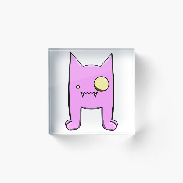 Pink Demon Friend Acrylic Block