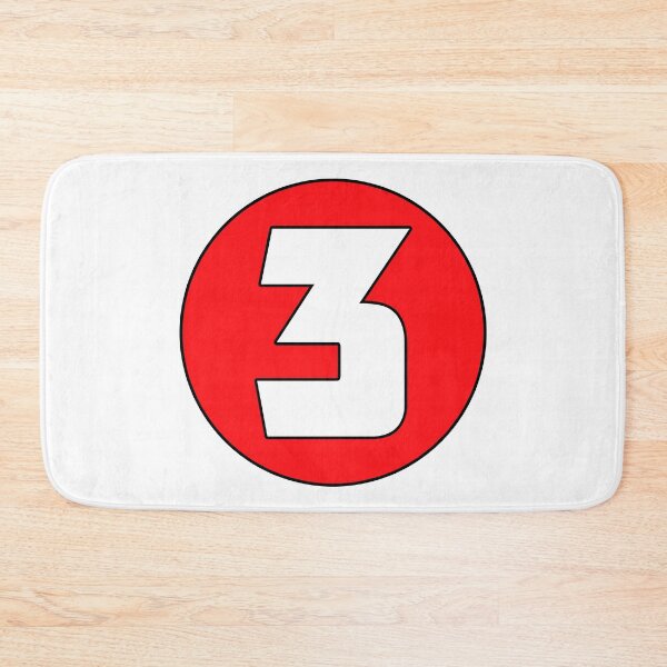 Item preview, 3 Racing Number Red Race Car Track # designed and sold by DESTINATIONS DECAL.