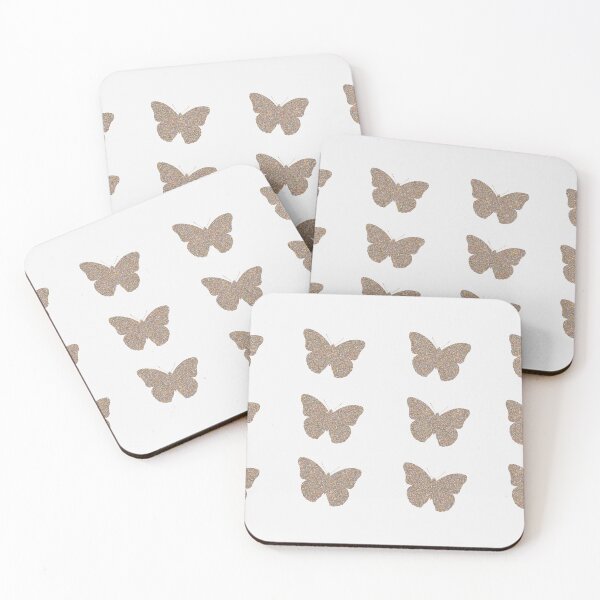 Item preview, orange glitter butterfly sticker pack designed and sold by vanessapavita.