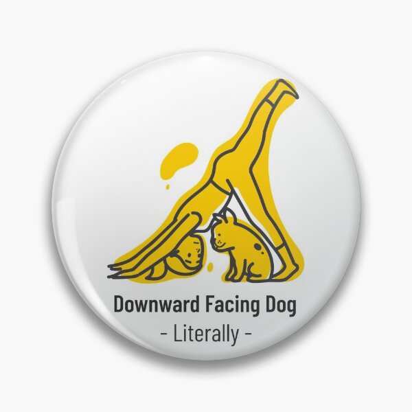 Item preview, Downward facing dog yoga asana Yoga girl - Funny yoga gift - Gift for yoga lovers and dog lovers designed and sold by TamGustam.