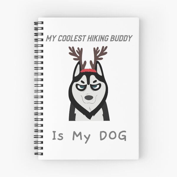 Item preview, Black And White Husky Dog "Reindeer" designed and sold by cobeprinton.