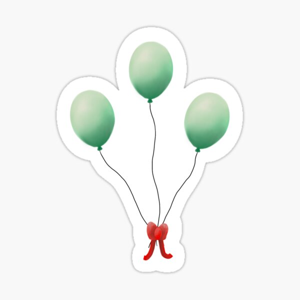 Item preview, 3 Green Balloons  designed and sold by julesjos14.