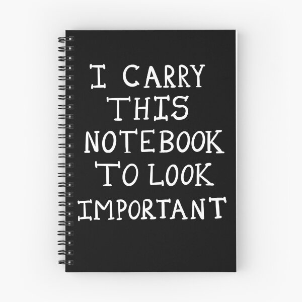 Item preview, A notebook to look important designed and sold by Pics-squiggles.