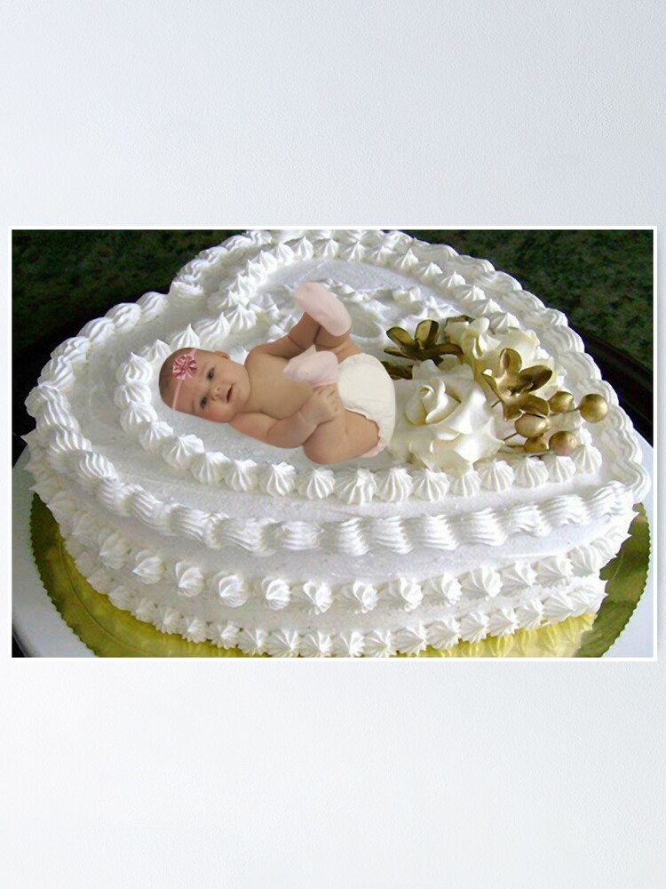 Baby Sleeping Cake Topper Baby Boy or Baby Girl Baby Shower Cake Decor – C  T B