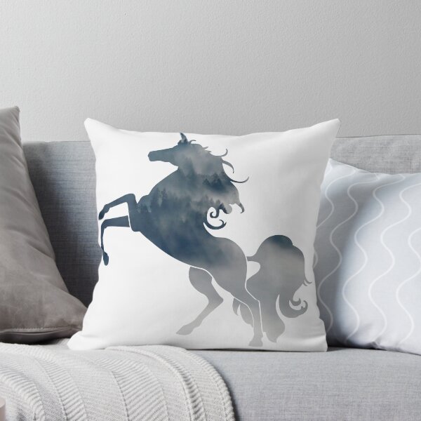 Item preview, Wanderlust Unicorn Silhouette with Forest Landscape, Trees, Mist and fog designed and sold by Kinisis.