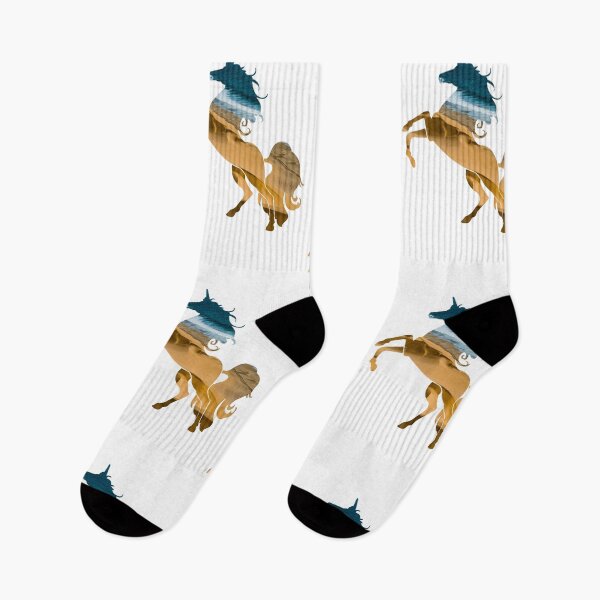 Item preview, Wanderlust Unicorn Silhouette with Desert Landscape, sand, water designed and sold by Kinisis.