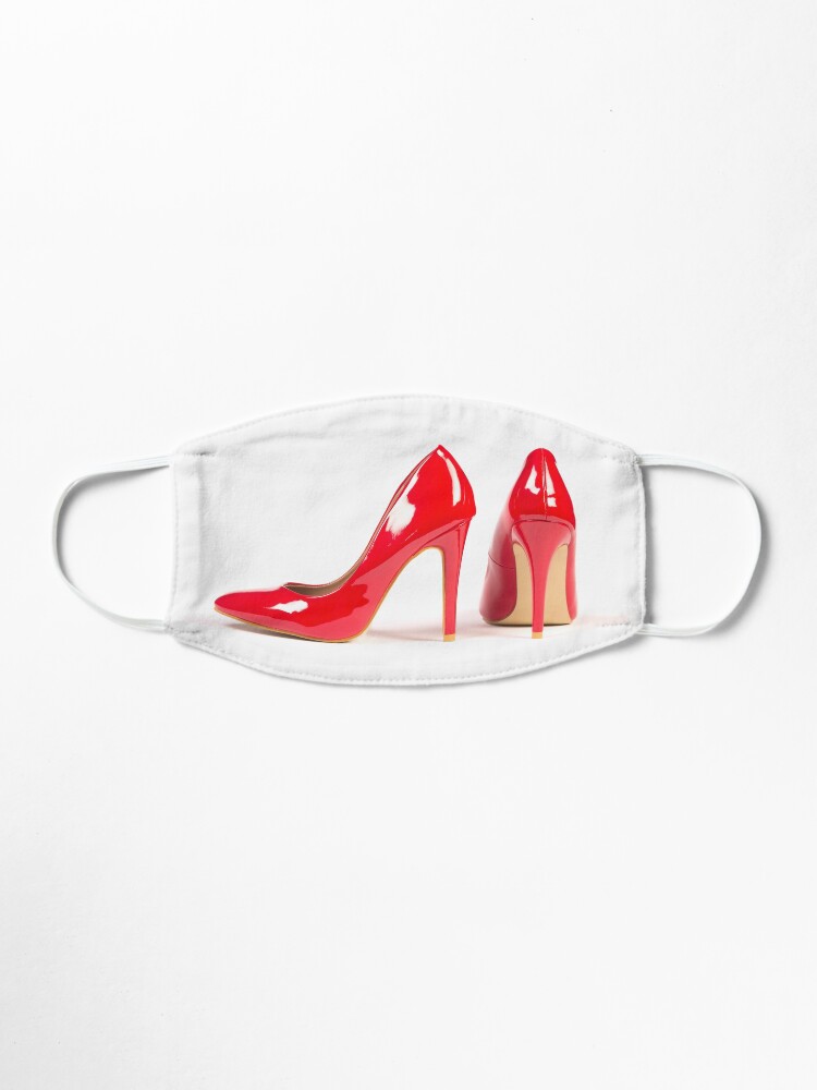 red high heel tennis shoes