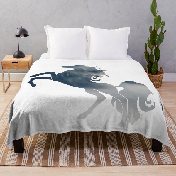Item preview, Wanderlust horse Silhouette with Forest Landscape, Trees, Mist and fog designed and sold by Kinisis.
