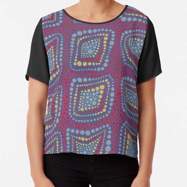 Magic LB Dot Square (a ShalalaDesign) Chiffon Top