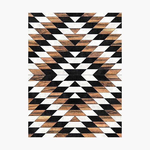 Item preview, Urban Tribal Pattern No.13 - Aztec - Concrete and Wood designed and sold by Zoltan Ratko.