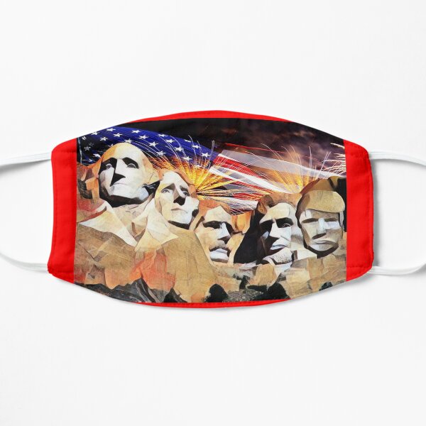 Mt Rushmore 4th of July Flat Mask