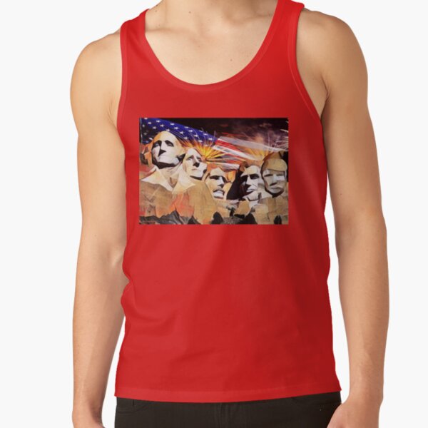Mt Rushmore 4th of July Tank Top