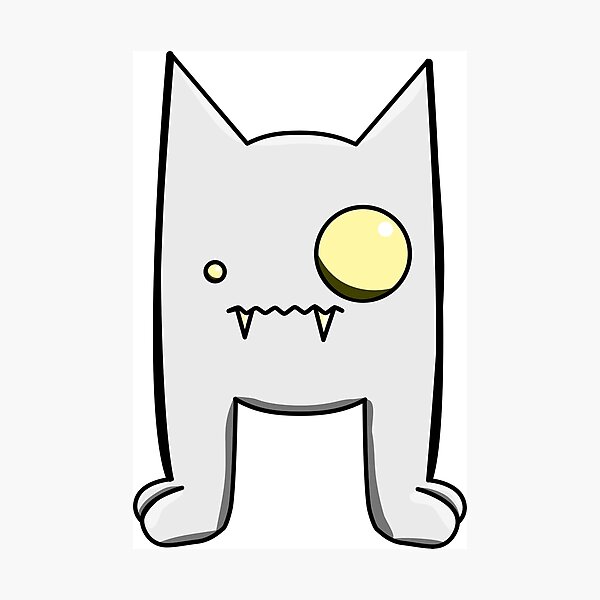 White Demon Friend Photographic Print
