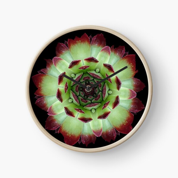 green flower Clock