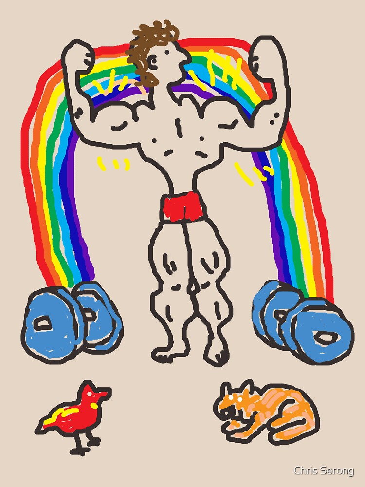 My Badly Drawn Bodybuilder by ChrisSerong