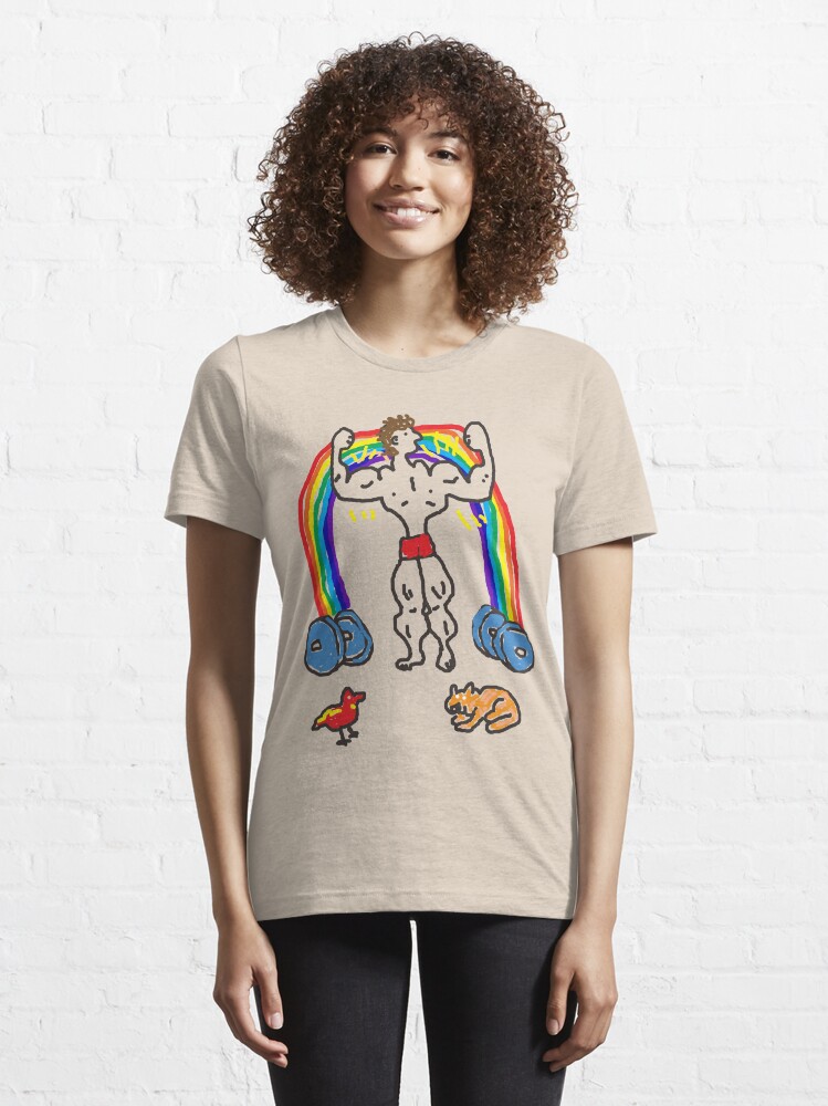 Alternate view of My Badly Drawn Bodybuilder Essential T-Shirt