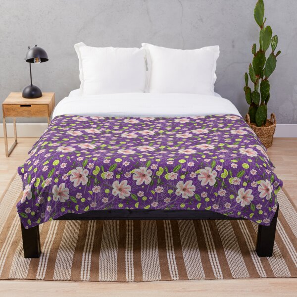 Deep Lavender Therapeutic Throw Blanket