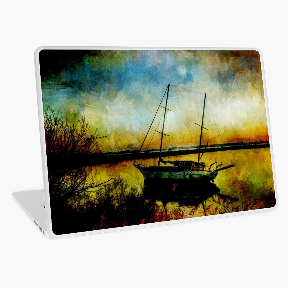 Drop Anchor at Sunset Laptop Skin