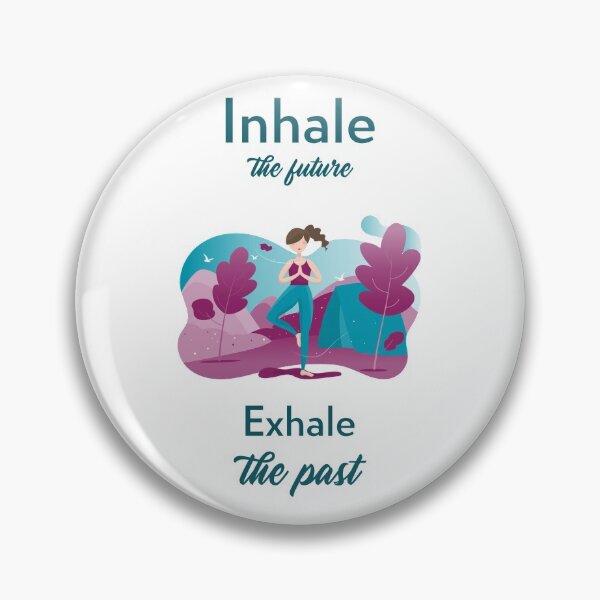 Item preview, "Inhale the future, exhale the past" yoga asana namaste Yoga Life - Beautiful yoga gift - Gift for yoga lovers designed and sold by TamGustam.