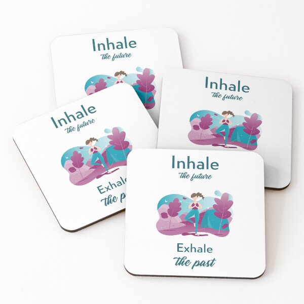 Item preview, "Inhale the future, exhale the past" yoga asana namaste Yoga Life - Beautiful yoga gift - Gift for yoga lovers designed and sold by TamGustam.
