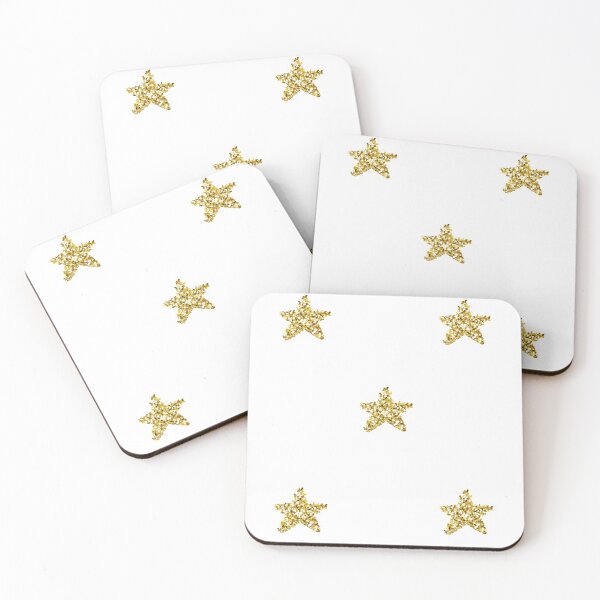 Item preview, gold glitter stars designed and sold by ashlynstickers.