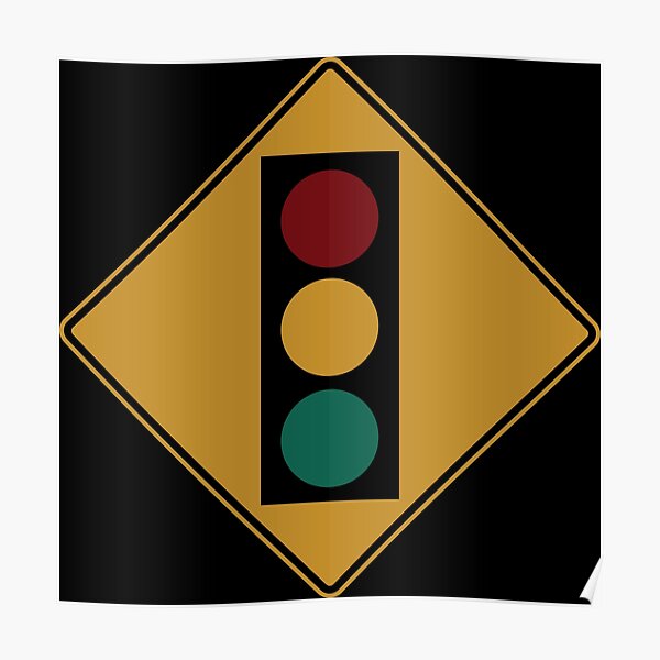 Stop Light Posters Redbubble - japanese traffic light roblox