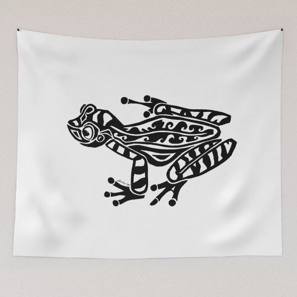 Item preview, Tree Frog Tribal Design  designed and sold by KitayamaDesigns.