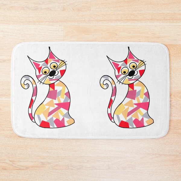 Item preview, Mosaic cat pink and red  designed and sold by OakendOriginals.