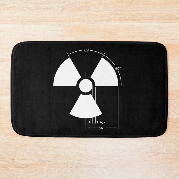 Item preview, Warning Radiation Sign Template White on Black designed and sold by Rupert Russell.