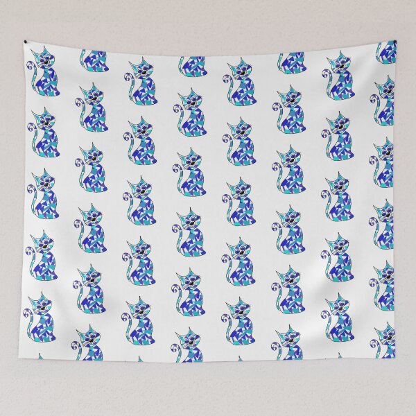 Item preview, Mosaic cat blue and turquoise  designed and sold by OakendOriginals.