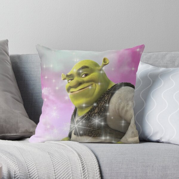Shrek Fan Cam Throw Pillow