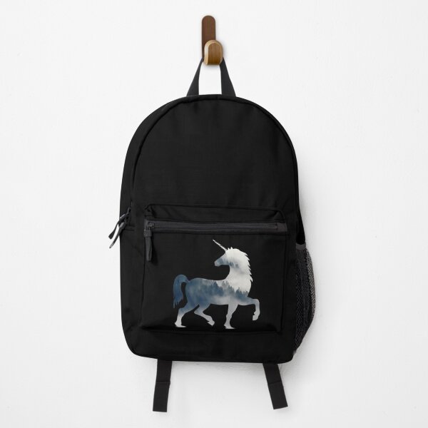 Item preview, Wanderlust unicorn Silhouette with Forest Landscape, Trees, Mist and fog designed and sold by Kinisis.