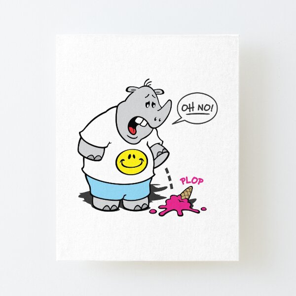 OH NO! Canvas Mounted Print