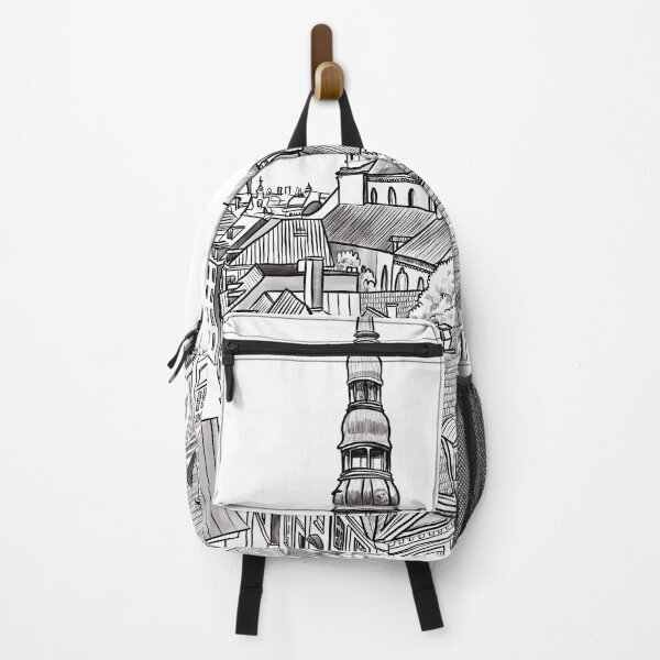 Item preview, Riga Art Print - Illustrated city designed and sold by JustineLecouffe.