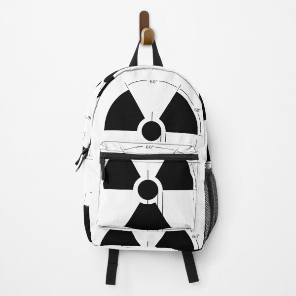 Item preview, Warning Radiation Sign Design Black on White designed and sold by Rupert Russell.