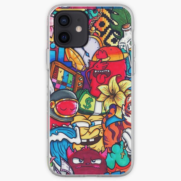 chameleon Vexx Doodle no rules iPhone Soft Case