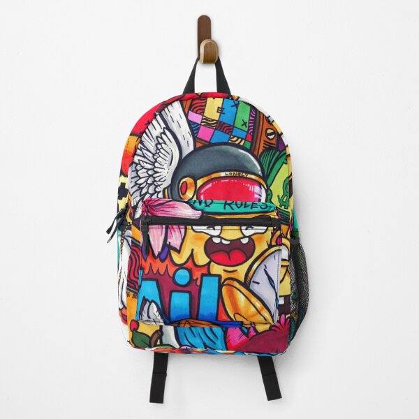 chameleon Vexx Doodle no rules Backpack