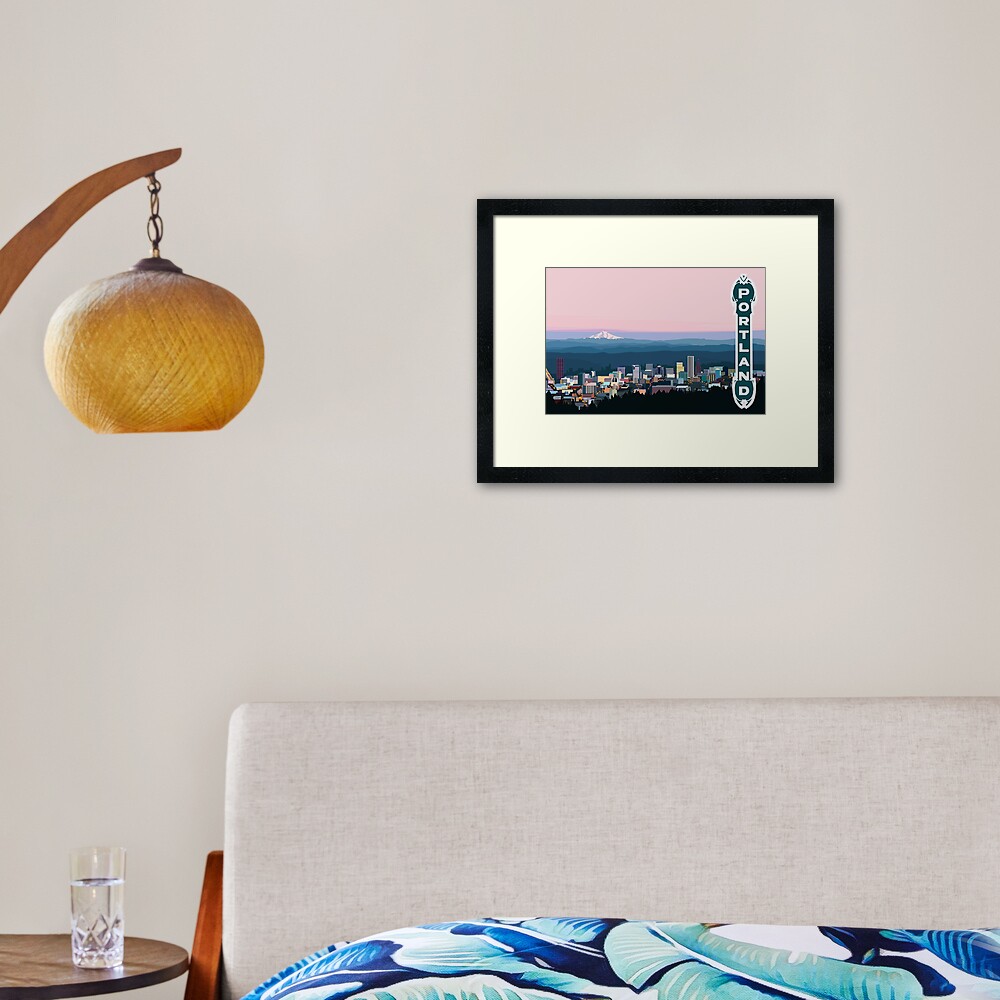 Portland Oregon Framed Art Print